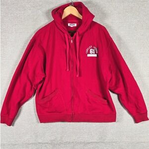 Jansport Cabela's Outdoor 61 Full Zip Hoodie Women's XL Red Sweatshirt